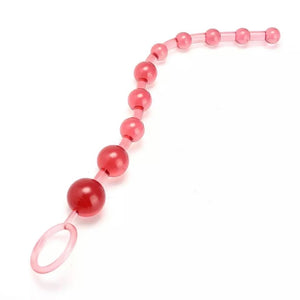 Pink Snake Tail Anal Bead Chain