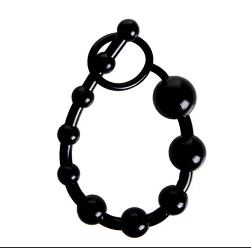 Black Snake Tail Anal Bead Chain