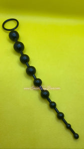 Black Snake Tail Anal Bead Chain