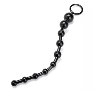 Black Snake Tail Anal Bead Chain